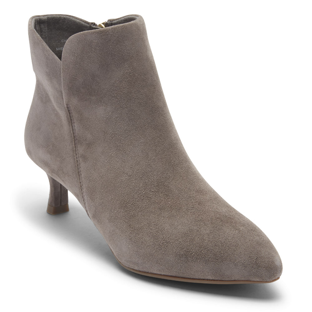 Rockport Singapore Womens Boots - Total Motion Alaiya Ankle Grey - JR1203986